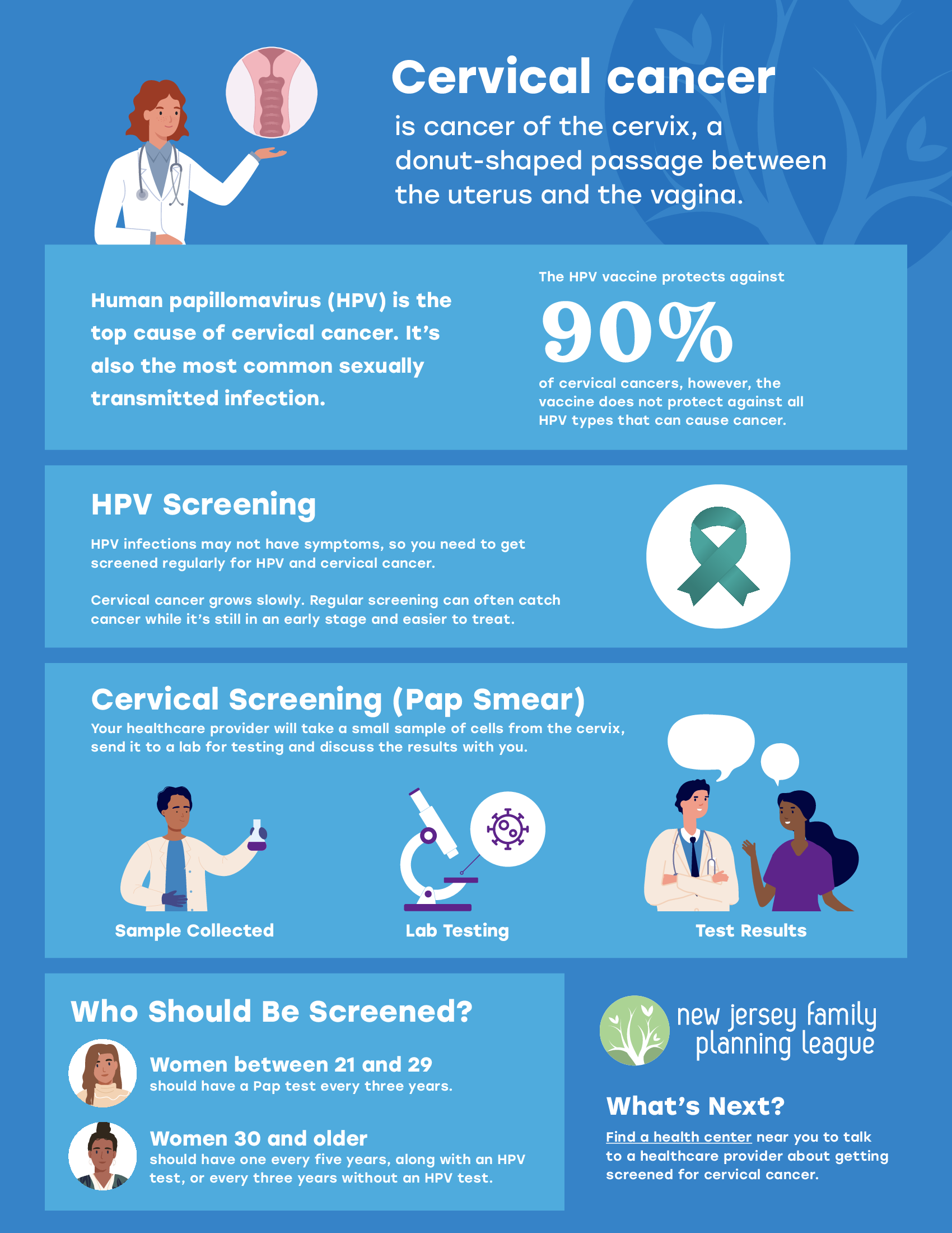 cervical cancer infographic